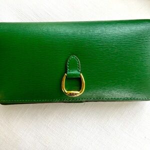 Ralph Lauren leather wallet in green